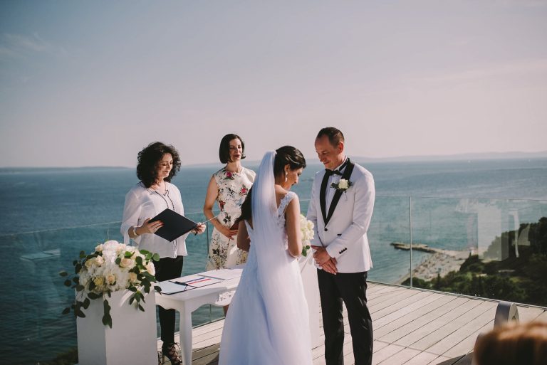 sea view wedding ceremony croatia