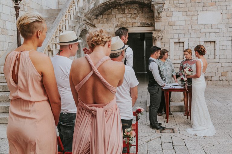 intimate wedding in trogir
